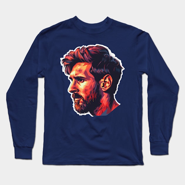 Leo Messi Long Sleeve T-Shirt by B&C Fashion